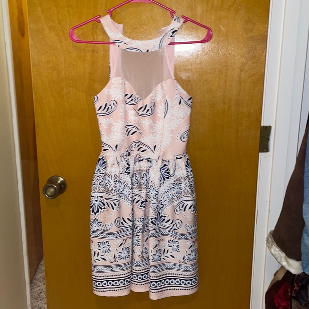 Trixx - Pink/blue mini Dress